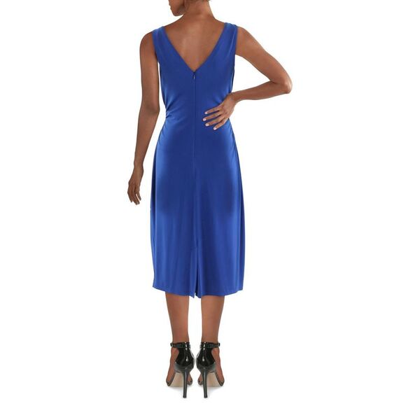 Kensie Womens Blue Knit Midi Party Sheath Dress NWT - Picture 2 of 2